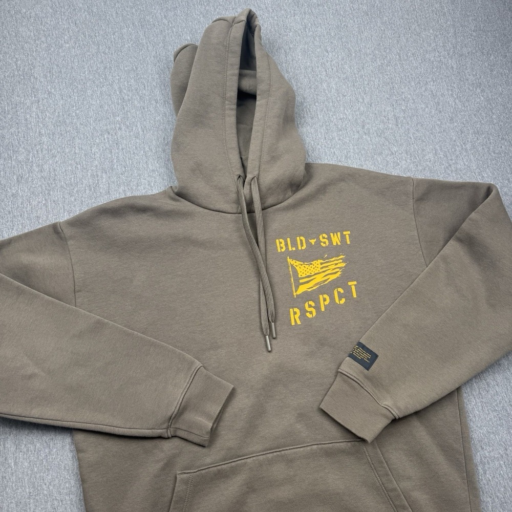 Under Armour Project Rock Veterans‎ Day Icon Hoodie Pullover Men's Turtle Sz S